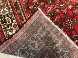 Persian old Hamadan Hand Knotted Wool 7x 10