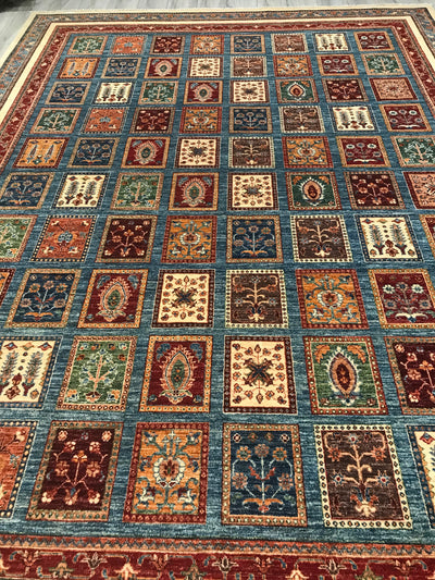 Pakistan Bakterie Ziegler Hand Knotted Wool 9x12