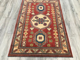 Pakistan Kazak Hand Knotted Wool 4x6