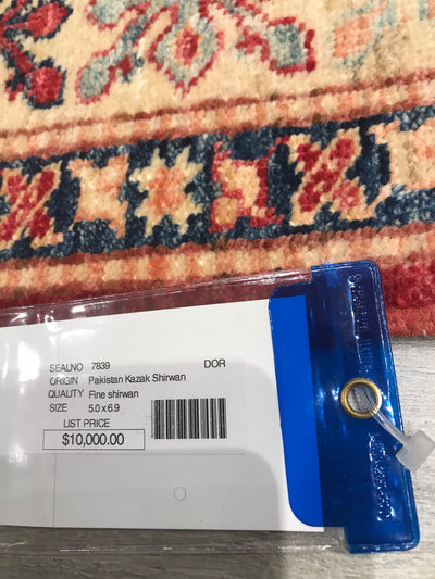 Pakistan Kazak Shirwan Hand Knotted Wool 5x7