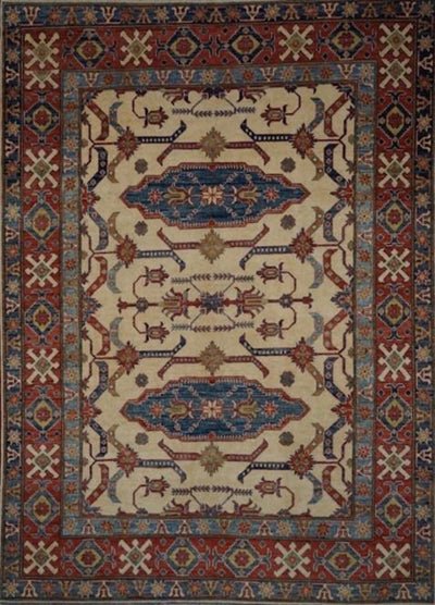 Pakistan Kazak Hand Knotted Wool 7x9