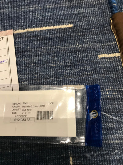 India Contemporary  Hand Loom Wool 9x12