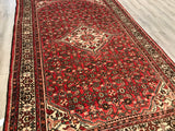 Persian old Hamadan Hand Knotted Wool 7x 10