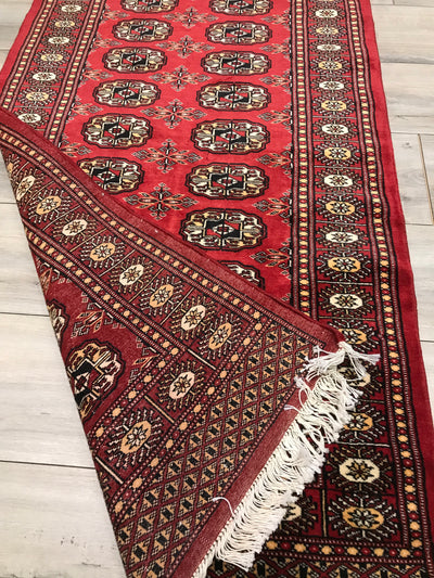 Pakistan Bokhara Hand Knotted Wool 3x16