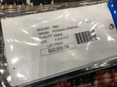 Persian Antique Heriz Hand Knotted Wool 8x11