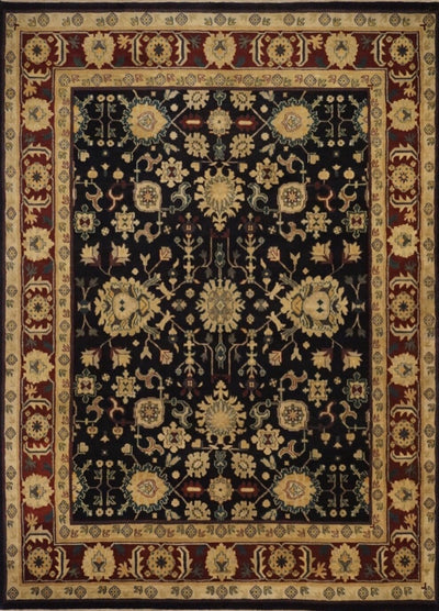 India Jaipour Hand Knotted Wool 8X10