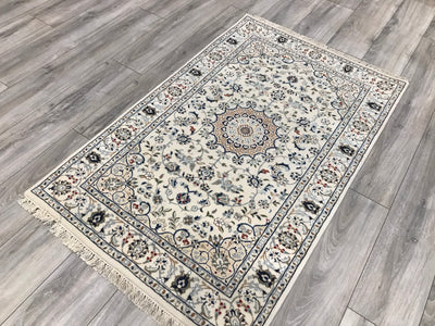 India Nain Hand Knotted Wool & Silk 3x5