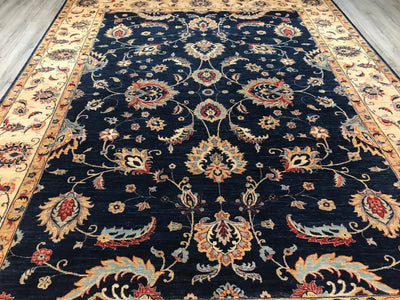 India Ziegler Hand Knotted Wool 9x12