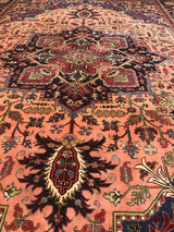 Persian Old Heriz Hand Knotted Wool 13x19