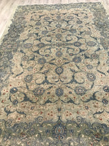 Persian old Kashan Hand Knotted Wool 7x10