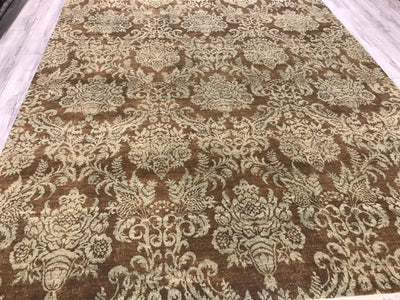 India Ottoman Hand knotted Wool 8X10