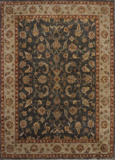 India Chobi Hand Knotted Wool 9x12