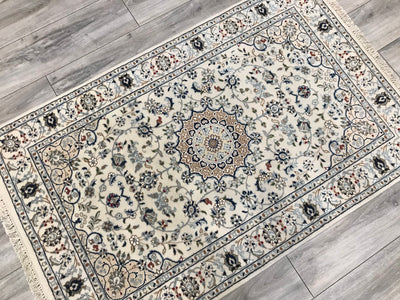 India Nain Hand Knotted Wool & Silk 3x5