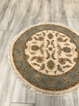 India Ziegler Hand Knotted Wool 3x3