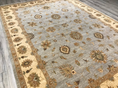 India Ziegler Hand Knotted Wool 9x12