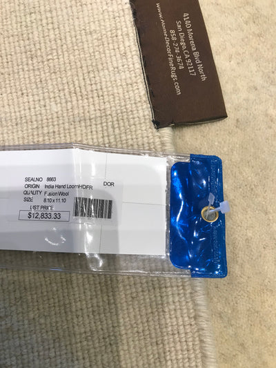 India Plain Hand Loom Wool 9x12