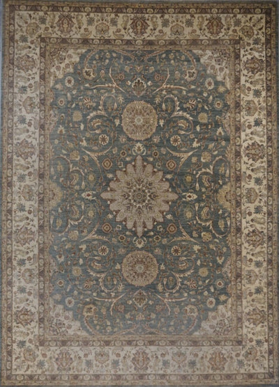 Pakistan Ziegler Hand Knotted Wool 9x12