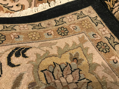 India Jaipur Hand Knotted Wool 9x12