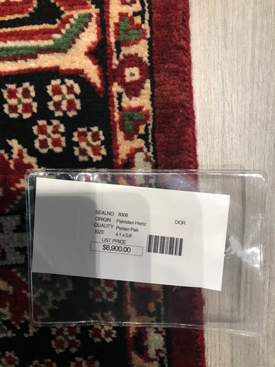 Pakistan Heriz Hand Hnotted Wool 4x6