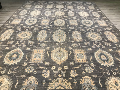 Pakistan Ziegler Hand Knotted Wool 12x15