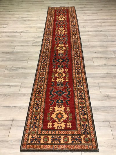 Pakistan Kazak Hand Knotted Wool 3x13