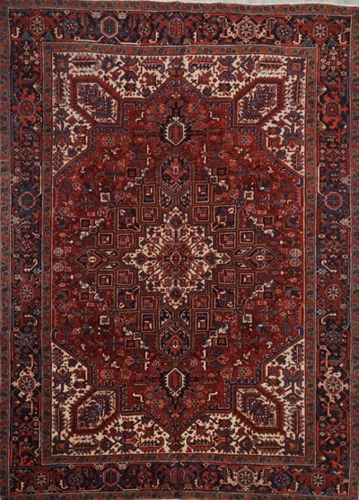 Persian Antique Heriz Hand Knotted Wool 8x10
