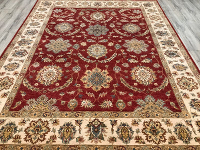 India Ziegler Hand Knotted Wool 8x10