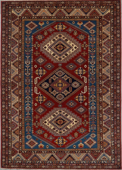 Pakistan Kazak Shirwan Hand Knotted Wool  7x10