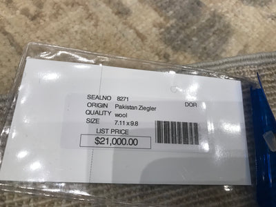 Pakistan Ziegler Hand Knotted Wool 8x10