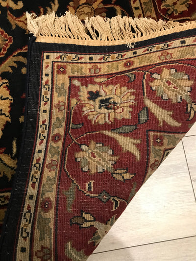 India Jaipur Hand Knotted Wool 6x9