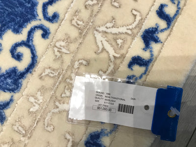 India Jaipur Hand Knotted Wool & Silk 10x14