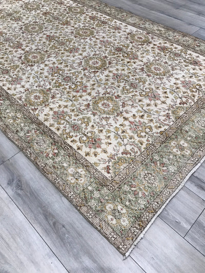 Turkish Sparta Semi Antique Hand Knotted Wool 6x9