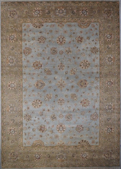 India Ziegler Hand Knotted  Wool 10x14