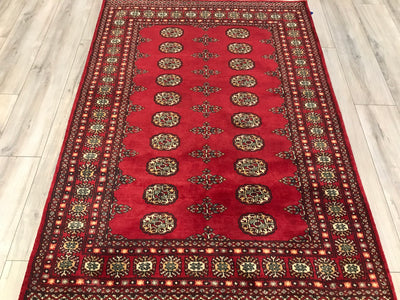 Pakistan Bokhara Hand Knotted wool 4x6