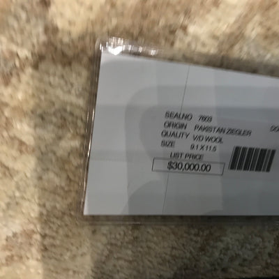 Pakistan Ziegler Hand Knotted Wool 9x12