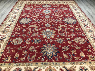 India Ziegler Hand Knotted Wool 9x12