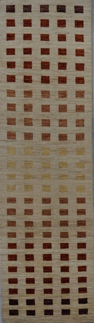 India Modern Hand Knotted Wool 3X10
