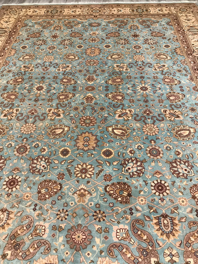 Pakistan Tabriz Hand Knotted Wool 9x12