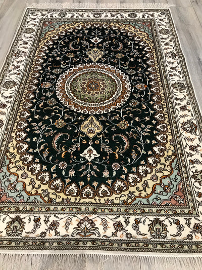 China Nain Hand Knotted Art Silk 4x6