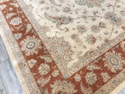 Pakistan Ziegler Hand Knotted Wool 10x13