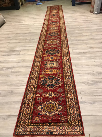 Pakistan Kazak Shirwan  Hand Knotted Wool 3x21