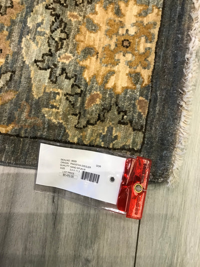 Pakistan Ziegler Hand Knotted Wool 3x11