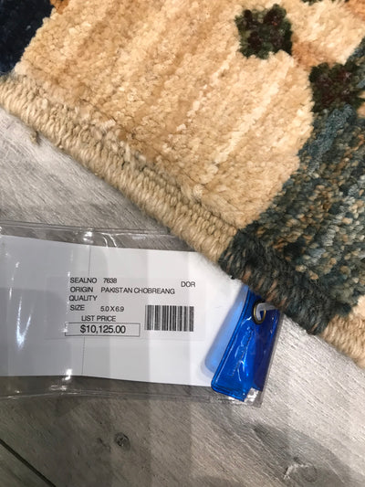 Pakistan Chobrang Hand Knotted Wool 5x7