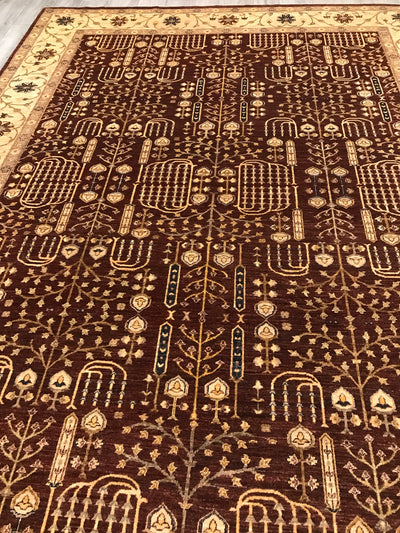 Pakistan Ziegler Hand Knotted Wool 9x12