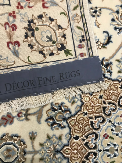 India Nain Hand Knotted Wool & Silk 5x5