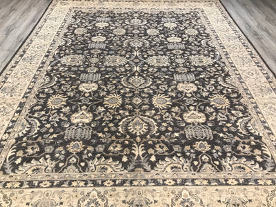 Pakistan Ziegler Hand Knotted  Wool 9x12