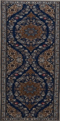 Persian Nain Hand Knotted Wool &Silk 2x6