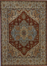 India Heriz Hand Knotted Wool 8X10