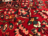 Persian Hamadan Old Hand Knotted Wool 4.3 x 6.5