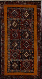 Persian Shiraz Yalameh Hand knotted Wool 4x6